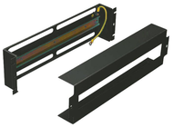 Support 19 Rail DIN 3U avec capot rails oméga aux normes DIN 3U avec capot